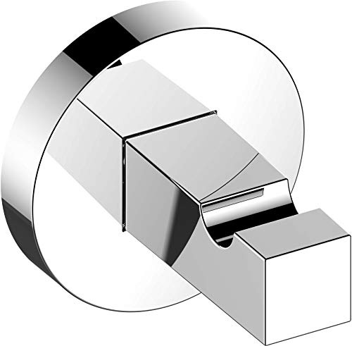 Keuco Edition 90 Handtuchhaken, Metall verchromt, für Handtücher und Bademäntel, inkl. Schrauben und Dübel, Wandhaken zum Bohren | für Handtücher und Bademäntel, inkl. Schrauben und Dübel, Wandhaken zum Bohren