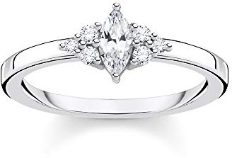 THOMAS SABO Ring Vintage weiße Steine 925 Sterling Silber TR2325