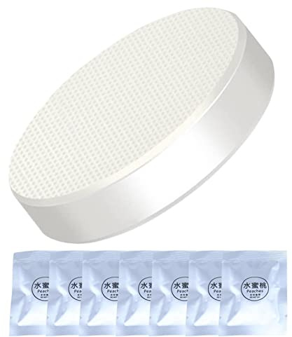 Linsition 6 désodorisants pour voiture - Diffuseur voiture - Clip rechange - Parfums solides - Parfum pêche - Lavan- Saveur citron