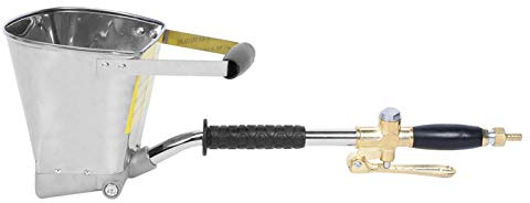 Rociador de mortero de cemento, aluminio, 4 chorros, rociador de pared, rociador de estuco, pistola rociadora de estuco, neumático para hormigón, estuco, mortero de cemento, pintura, herramienta