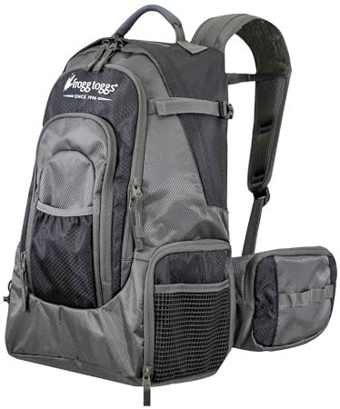 frogg toggs Unisex-Erwachsene Angel-Rucksack, Angelzubehör, Organisation und einfacher Transport i3 Angelrucksack, schwarz, One Size