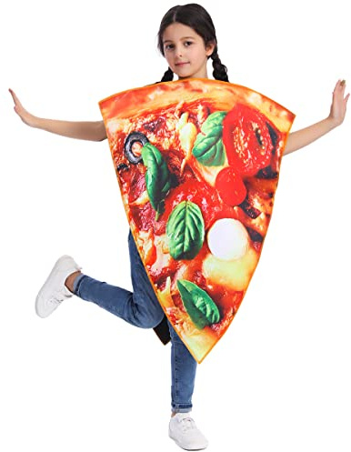 SEA HARE Unisex Kids Pizza Slice Funny Food Costume (One Size)