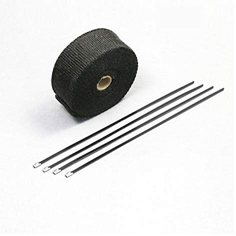 Auspuffband Thermalband-Auspuff-Rohrkopf-wärmebeständige Wrap-Band-Auto-Motorradteile Racing Hitzeschutzband (Color : HEI 10M)