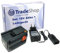 Trade-Shop 2in1 Set: Li-Ion Akku 18V / 3000mAh + 18V Ladegerät Ladestation kompatibel mit Gardena Allround Bläser Accujet 18-Li, Heckenschere Easycut 50-Li