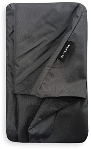 4L Textil Koko Wasserabweisendes Hundebett Bezug abnehmbar und waschbar Hundekorb mittelgroße Hunde Hundekissen flauschig Hundekörbchen Hundesofa (Ersatzbezug(80x60 cm), Grau)