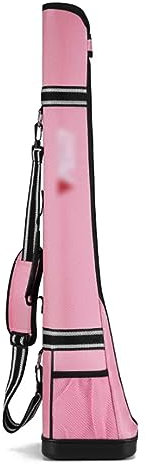 Golfschlägertasche, Golf Sonntag Tragetasche, Tragbarer Golftasche, 5 Clubs Halten Kann (Color : Pink)