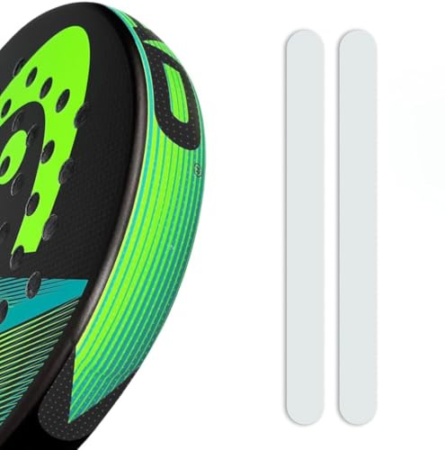 Klink Protecteur de Raquette de Padel Transparent et Rugueux, Silicone Durable Ruban de Protection à Fort Impact 35 x 370 mm léger et Facile à Installer pour Une durabili