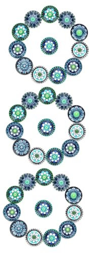 Lurrose 3 Stück 1 20 Stück Zubehör zur Schmuckherstellung scrapbook scheckheft ohrringen Blumen-Cabochons Edelsteinschmuck Fliese Edelsteinpaste Glasfleck Patch Material Bastelbedarf