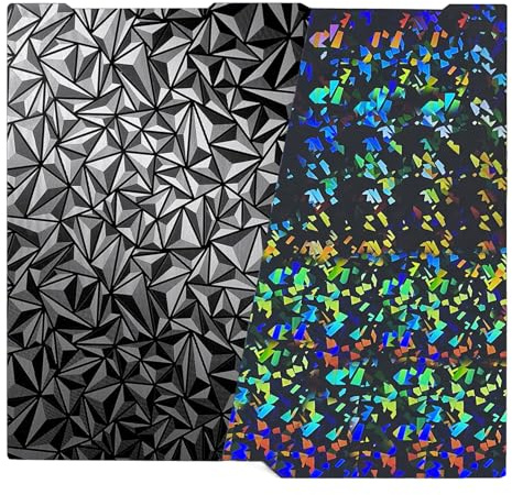 Doppelseitige PEI-Druckplatte für Kobra 3 Combo/Kobra 3 V2 Combo | 256 x 268 mm PEI-Platte (Federstahl) für das Heizbett – flexible, doppelseitig glatte Plattform für Anycubic-Drucker
