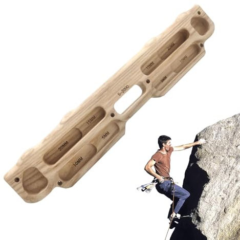 Ghjkldha Klettertrainingsbrett | Hangboard aus | Klettergriffbrett | Verstellbare Klimmzugstange und hochwertiges Trainingsboard für Kletterer und Fitnessbegeisterte
