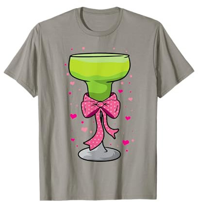 Martini Margarita Coquette Bow Cocktail Glass Bartender Gift T-Shirt