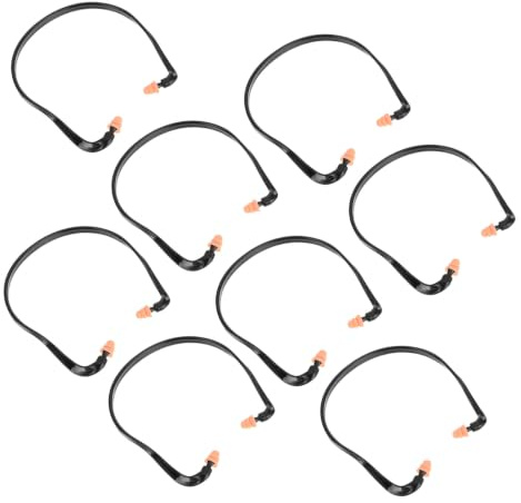 Healvian Tapones Oídos de Silicona Banda Protectora, 8 Unidades, Reducción de Ruido, Livianos y Flexibles para Dormir, Viajar y Uso Diario, Aptos para Estudiantes y Adultos