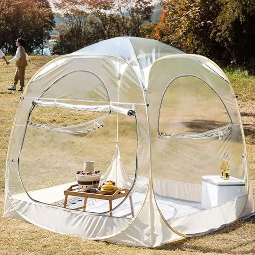 Genomskinligt klart bubbelkupoltält, klart tält pop up-bubbeltält för lusthus och trädgård bärbart Igloo-tält, stjärntält, väderbeständigt och kallsäkert transparent campingtält