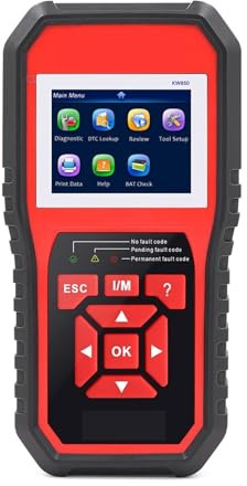 EDEDE Auto Diagnosi OBD, Strumento di diagnostica for Auto KW850 Scanner OBD2 Professionale Multi-Lingue Funzione OBD 2 ODB2 Completa Strumento for Auto Lettore di Codici KW850 per Auto