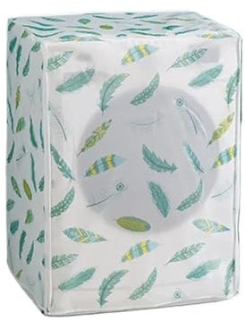 Housse pour Lave Linge Housse de Protection Solaire PEVA for Machine à Laver, 2 pièces, étui étanche, Veste de Protection for Machine à Laver, Ouverture sur Le Dessus(Front Cover A)