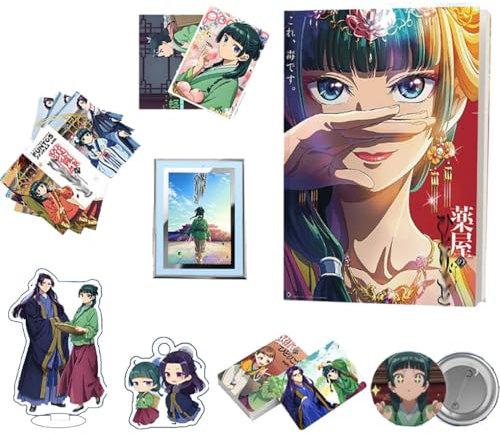 Tagebücher der Apothekerin Sammlungen - Anime Poster Stand Artbook Schlüsselanhänger Badge Karte Box - The Apothecary Diary Figuren Dekorationen