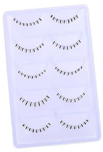 DEARMAMY 10 Paar Künstliche Untere Wimpernstreifen Flauschig Weich Hautfreundlich für Damen Anfänger Make Up Zubehör