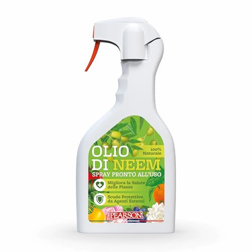 Olio di Neem 700ml Pronto all'Uso – Alta Concentrazione Naturale contro Avversità delle Piante – Multiuso Giardino e Casa – Estratto a Freddo - Made in Italy