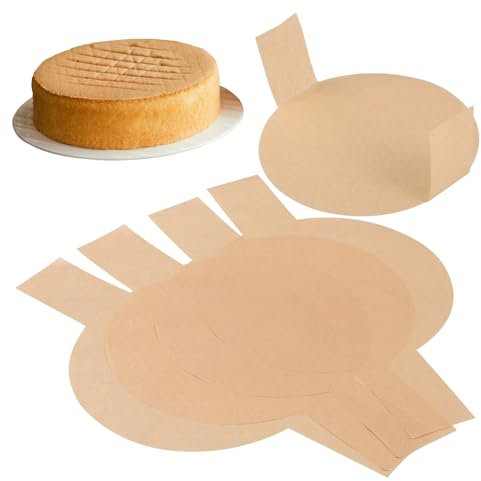 Alipis 100feuilles Papier Sulfurisé Rond Pour Moule à Gâteau Doublures Papier Cuisson Antiadhésif Pour Gâteaux Cheesecakes Et Friteuses à Air Chaud