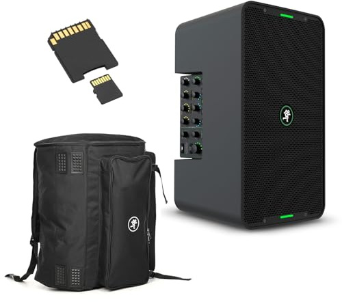 Mackie Showbox Akkubetriebene All-in-One-Anlage Lautsprechersystem inklusive herausnehmbarem Mixer mit Gigbag Tasche und Speicherkarte