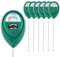 LOVETRENDS Medidor de humedad del suelo, paquete de 6, indicador de riego de plantas de jardín e interior con sonda y esfera grande, sensor de humedad del suelo para macetas, jardinería y cuidado de