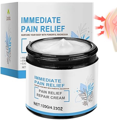 Magnesium Cream, Magnesium Relief Massage Cream for Neck Waist Back Hand Feet and Leg, Joint Gel Magnesium Lotion, Natural FEET and Hand Repaire Gel for All Skin Types