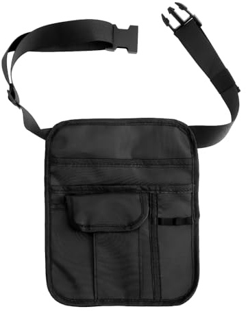 Pochette de Taille pour Tablier, Tabliers de Cuisin de Serveur avec ceinture Réglable, Sac de Ceinture de Restaurant et Sac Banane Utilitaire pour Restaurants, Travail, Cuisine, Jardin