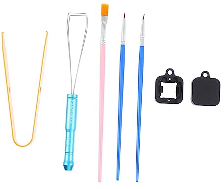 DIYEAH 1 Ensemble Kit Outils de Retrait pour Clavier Mécanique avec Extracteur de Capuchon et Brosse de Nettoyage Accessoire pour Entretien des Claviers