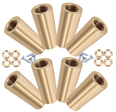 Happyyami Messing Möbelbein 8 Stück Konische Schneidebrettfüße aus Kupfer für Servierbretter mit Zuverlässiger Unterstützung und Modern Minimalistischem Design für Wohnkultur