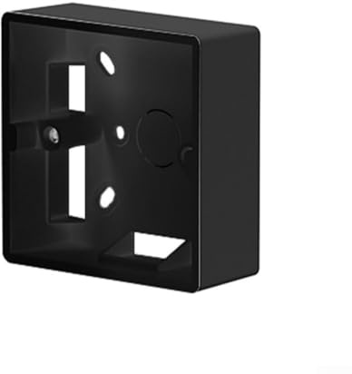 86 Typ Schalter-Steckdosenkasten Aufputz-Rahmen Externer Anschlusskasten Wandmontage Geeignet für Thermostatinstallation, 86 x 86 x 33mm, Für Anschlussdosen und Netzwerk-Dose(Schwarz)