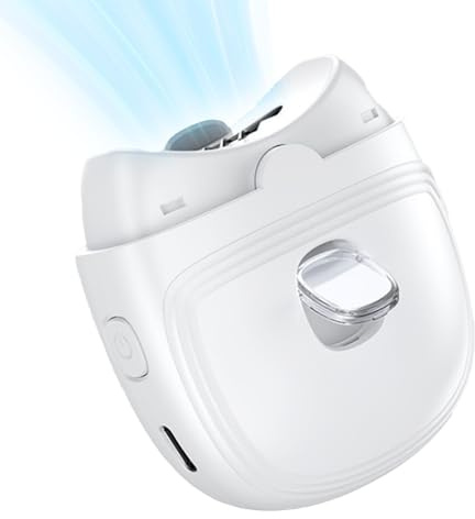 Coupe Ongle Électrique pour Pied, Coupe-Ongles et Polisseur Électrique 2-en-1, Lime à Ongles Automatique avec Éclairage LED et Collecteur D'ongles, Silencieuse pour Seniors, Adultes, Enfants (Blanc)