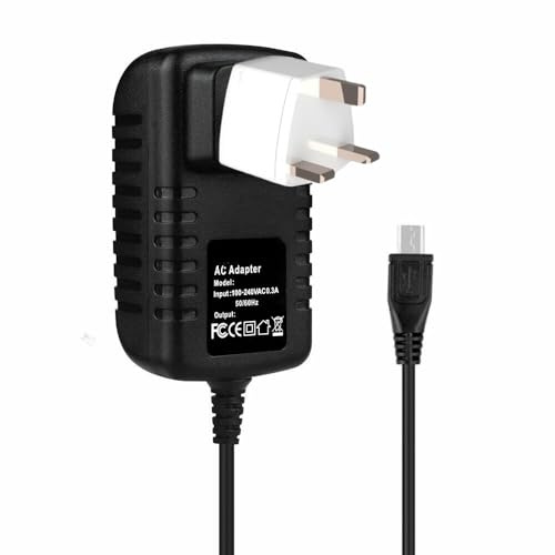 Mixctod 5V AC/DC Adapter for Oakcastle CD100 Portable CD Player OC-CD100-BLK 5VDC DC5V 5volt 5.0 Volts Micro USB Power Supply Cord Wall Plug Charger Cable PSU Mains