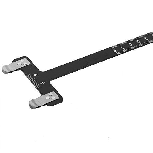 Phefop Règle en T pour Arc en Acier Inoxydable, Attelle de Tir à l'arc Réglable, Outil de Mesure de la Hauteur pour Arc composé Recurve, Tir à échelle Précise