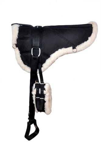 ACES EXCLUSIVE BAREBACK PAD SADDLE PAD WITH FREE STIRRUPS AND GIRTH (FULL TO COB) (BLACK)
