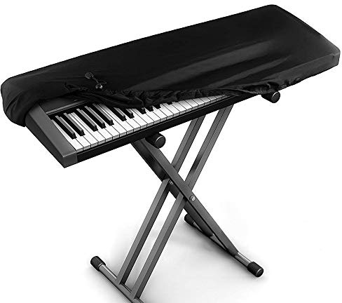 Kaxich Klavier Abdeckung, 88 Tastatur Elektronische Klavierabdeckung Dehnbare Klaviertastatur Staubdicht Abdeckung mit Kordelzug Piano Key Cover Schutz für Klaviertastatur