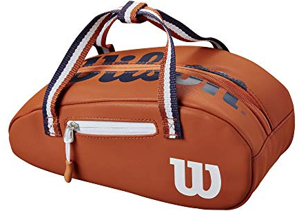 Wilson Zubehörtasche, Roland Garros Mini Tour, Für Hygieneartikel, Kosmetika und Kleinigkeiten, WR8008901001, Clay/White, Einheitsgröße