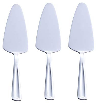 GoGeiLi Tortenheber 23,6 cm Kuchen- und Pizzaservierbesteck, Edelstahl-Servierbesteck für Gebäck und Pizza, 3-TLG., spülmaschinengeeignet