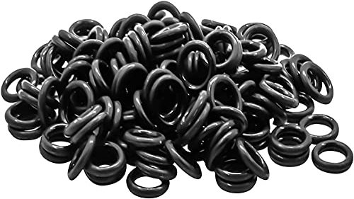200 Pieces Rubber O-Ring Switch Dampeners Keycap White for Cherry MX Key Switch Keyboards Dampers (Black)