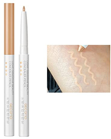 Correcteur Longue Durée Concealer Pencil Waterproof Skin Tone Stylo Correcteur Facile à Enduire Soin Perfecteur Automatique de Teint Stylo Correcteur Lissant Avec Fini Naturel pour Cernes,taches