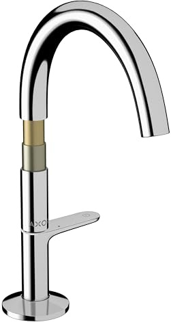 hansgrohe Waschtisch-Einhebelmischer Sel. 170 Axor One Ausl. 140mm, m Push-Open-Ablaufg., chrom