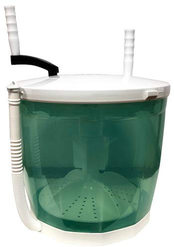 BOSUGE Tragbare Mini-Handwaschmaschine, handbetriebene, Nicht elektrische, manuelle, kompakte Wäscheschleuder, Schleuder, geeignet für Schlafsaal, Einzel, Übung, 2