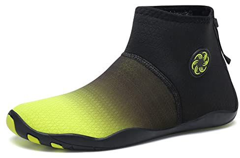 Padgene Wasserschuhe für Männer und Frauen Schnelltrocknende Wasserschuhe Unisex zum Schwimmen, Yoga, Strand, Laufen, Schnorcheln, Surfen, Tauchen, B060-Grün, 36 EU