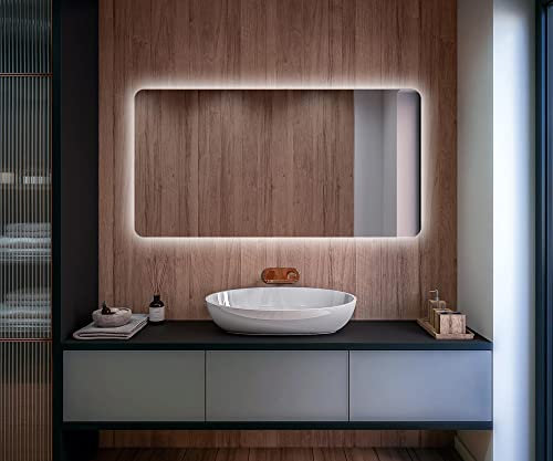 Artforma Badspiegel mit Beleuchtung - Led Spiegel Bad - 180x80 - Badezimmerspiegel Nach Maß - auf Individuelle Bestellung Gefertigt - Modernes Design - Ohne Rahmen
