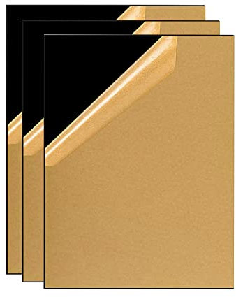 ZESABGE 3 Stück Schwarze Acrylscheiben A4 Acrylglas platten 1.7mm Zuschneidbare Acryl Kunststoffplatte,Acrylplatten Plexiglasplatten Zuschnitt Nach Mass für DIY Basteln,Malerei,Heimdekoration etc.