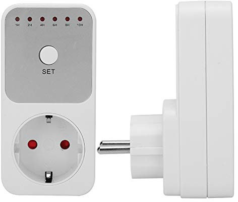 Pwshymi Prise Minuterie, Contrôleur de Commutateur de Minuterie de Compte à Rebours Enfichable pour Prise électrique Prise UE 230V