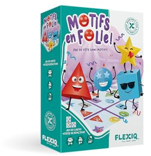Asmodee FlexiQ Folien-Motive – Gesellschaftsspiele – Kartenspiele – Beobachtungsspiele – Spiele für Kinder ab 5 Jahren – 2 bis 4 Spieler – französische Version