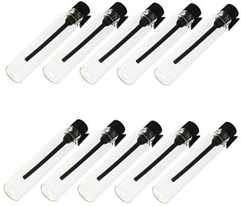 Cabilock 50piezas Botellas Mini Vidrio Para Aceites Esenciales y Aromaterapia Blancas