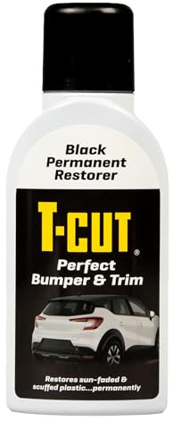 T-Cut Bumper & Trim Restorer 350 ml – Restore Faded Surfaces, Permanent Colour Revival and Protection – Ideal for Black Plastic, Vinyl & More