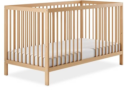 Ehrenkind® Babybett PUR 120x60 aus Buchenholz | Natur | Kinderbett 9-Fach höhenverstellbar mit entnehmbaren Stangen | Baby Bett