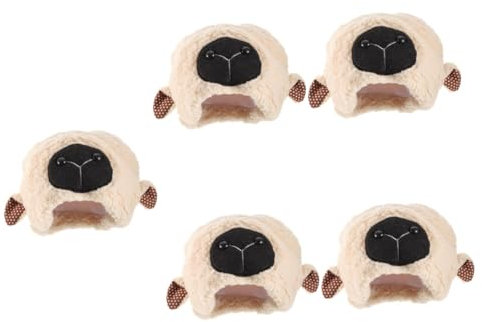 Abaodam 5stücke Plüsch Schaf Ohr Hut Flauschige Kopfbedeckung Für Cosplay Halloween Und Weihnachtsfeiern Warm Und Für Partys Und Fotorequisiten